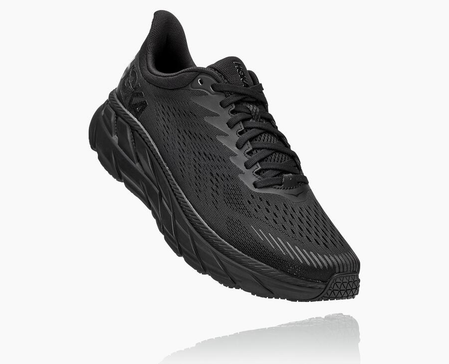 Hoka One One Clifton 7 Löparskor Herr - Svarta - MKYWZ-4395